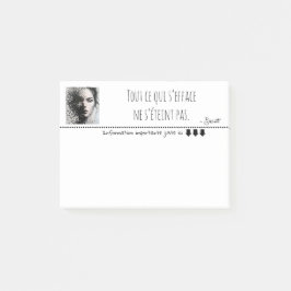 Notas Post-it® Arte de píxeles en blanco retrato