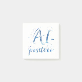 Notas Post-it® Arte de texto positivo para IA