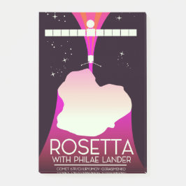 Notas Post-it® Arte espacial Rosetta & Philae Lander.