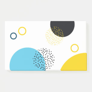 Notas Post-it® Arte geométrico moderno, sencillo, divertido, de e