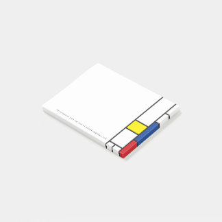 Notas Post-it® Arte Moderno De Stijl Geométrico Minimalista Mondr