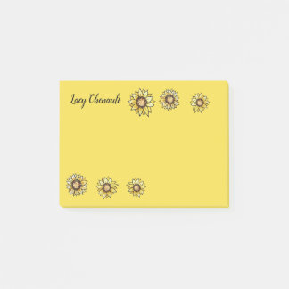 Notas Post-it® Arte personalizado del girasol
