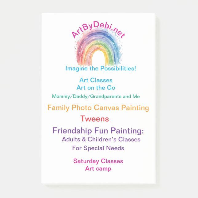 Notas Post-it® Arte Por Deber, Notepad (Anverso)