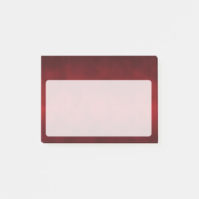 Notas Post-it® Artes góticas rojas con degradado (Anverso)