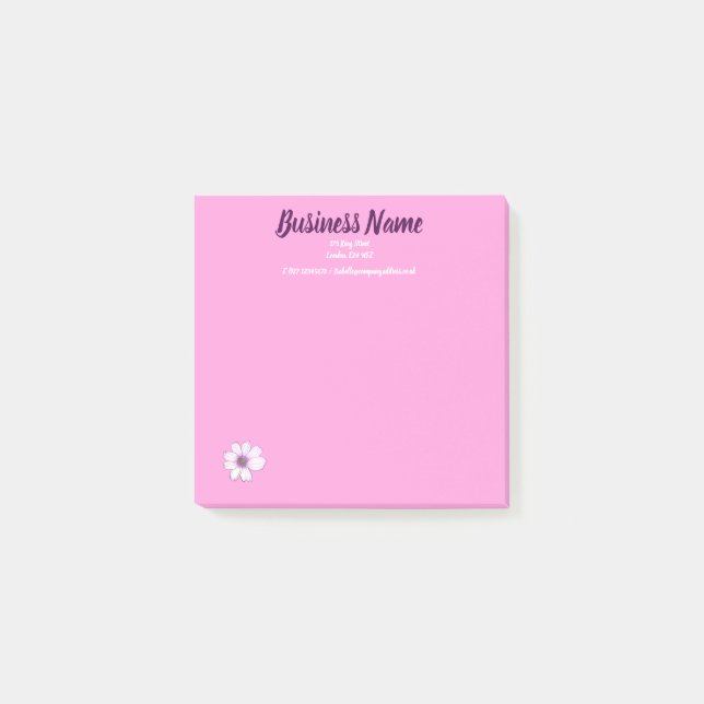 Notas Post-it® Artículos de marketing de negocios personalizados (Anverso)