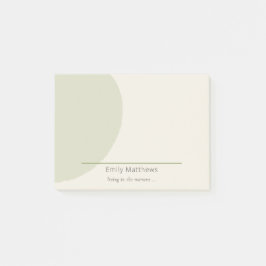 Notas Post-it® Artisan 4x3 Notes Sage Minimalist Brand