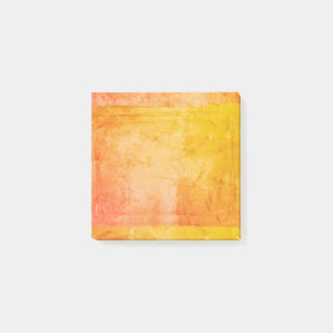 Notas Post-it® Artista amarillo-naranja de la impresión de