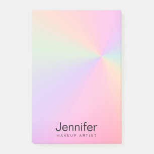 Notas Post-it® Artista de maquillaje holográfico de color degrad