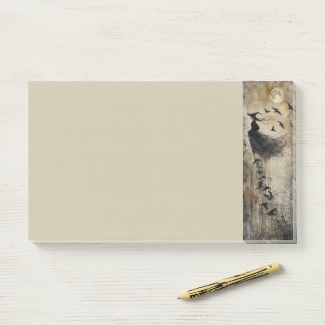 Notas Post-it® Ascensión nocturna: El vuelo de la bruja de Raven (En escritorio)