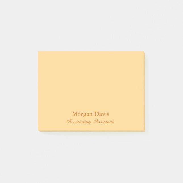 Notas Post-it® Asistente de Contabilidad de Oro (Anverso)