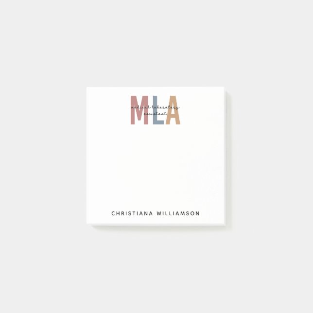 Notas Post-it® Asistente de Laboratorio Médico de MLA Personaliza (Anverso)