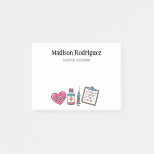 Notas Post-it® Asistente Médico Trabajador de la Salud