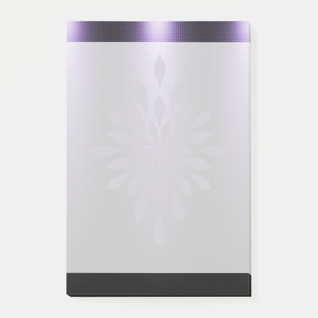 Notas Post-it® Aspecto violento negro metálico embellecimiento fl (Anverso)