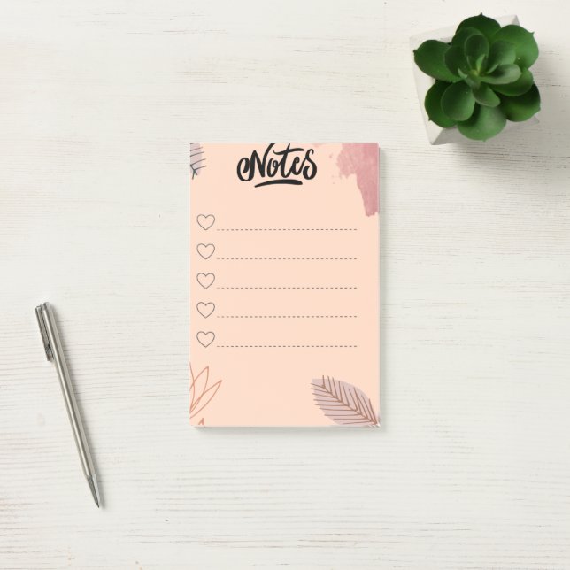 Notas Post-it® Ästhetischer Schreibblock für Notizen & Orga (Oficina)