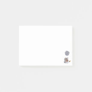 Notas Post-it® Astronauta animal divertido Mapache Luna latas de