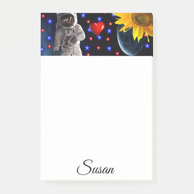 Notas Post-it® Astronauta de Post-it Notes (Anverso)