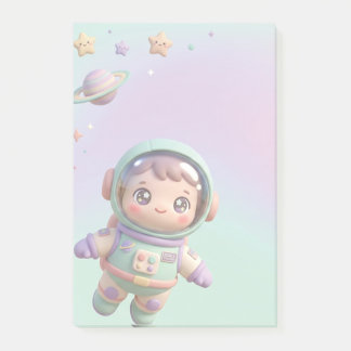 Notas Post-it® Astronauta Kawaii Espacio Lindo