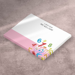 Notas Post-it® Asunto de Matemáticas Que Cuenta Chiste de Matemát