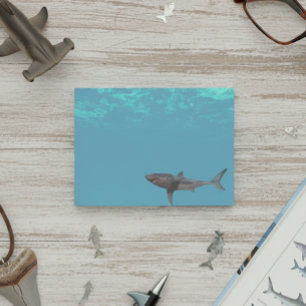 Notas Post-it® Ataque de Tiburón Blanco Océano