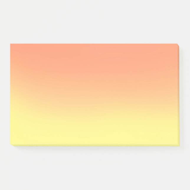 Notas Post-it® Atardecer ombre amarillo naranja (Anverso)