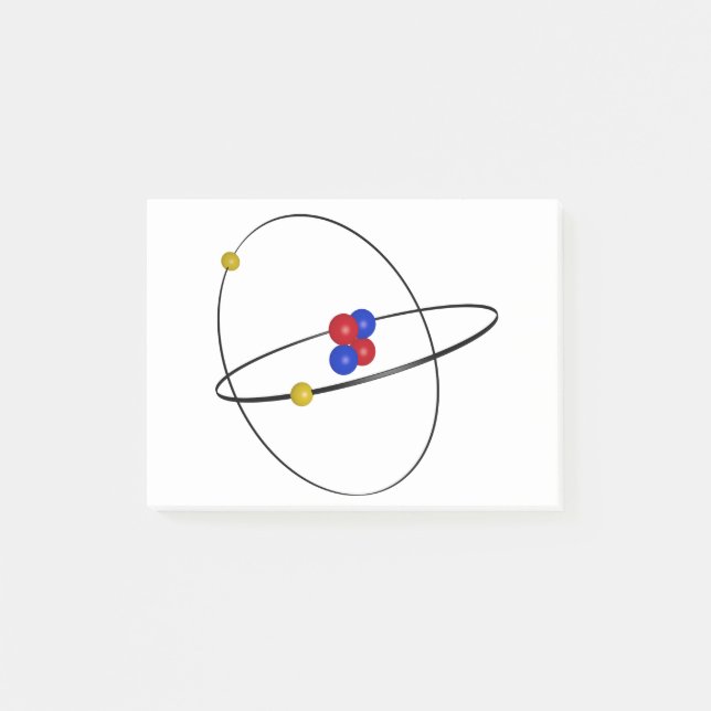Notas Post-it® Átomo de helio (Anverso)