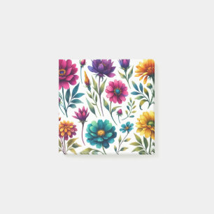 Notas Post-it® Audaz floral florece primavera y verano