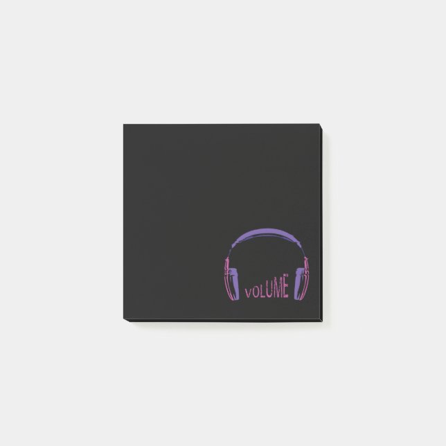 Notas Post-it® Aumenta el volumen de audífonos (Anverso)