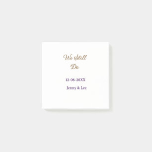 Notas Post-it® Aún hacemos boho retro s rosa marrón nombre fecha 