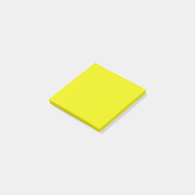 Notas Post-it® Aureolina (color sólido) (En perspectiva)