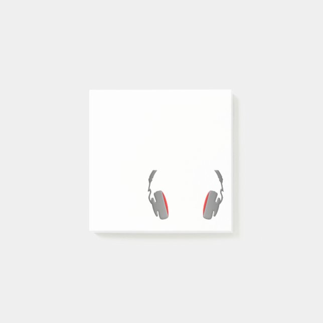 Notas Post-it® Auriculares Guay simple y elegante (Anverso)