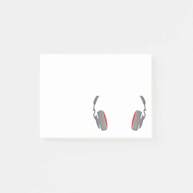 Notas Post-it® Auriculares Guay simple y elegante (Anverso)