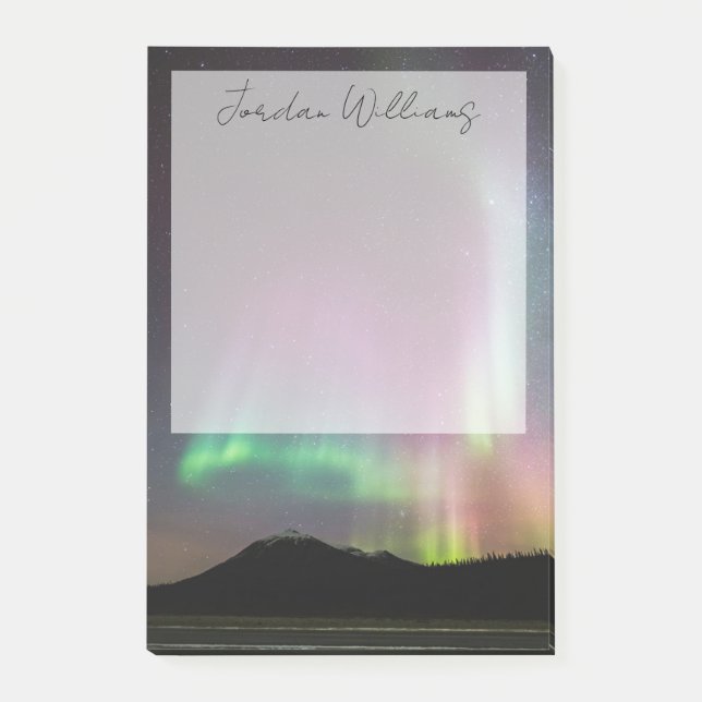 Notas Post-it® Aurora boreal | Cordillera Brooks, Alaska (Anverso)