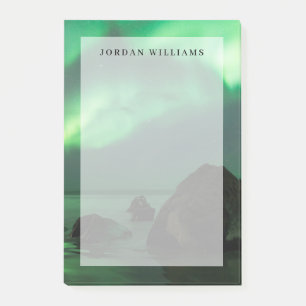 Notas Post-it® Aurora boreal   Playa Lofoten Noruega