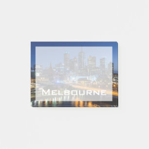 Notas Post-it® Australia, Victoria, Melbourne, paisaje urbano con