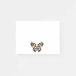 Notas Post-it® Autism Awareness Butterfly