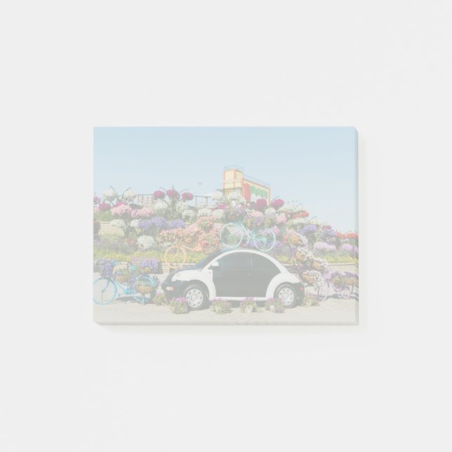 Notas Post-it® Auto del Miracle Garden de Dubai (Anverso)