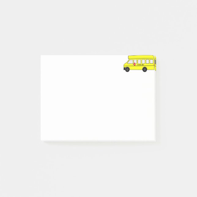 Notas Post-it® Autobús escolar (Anverso)