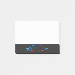 Notas Post-it® Automovil Automotomobile Sports Car Salesperson