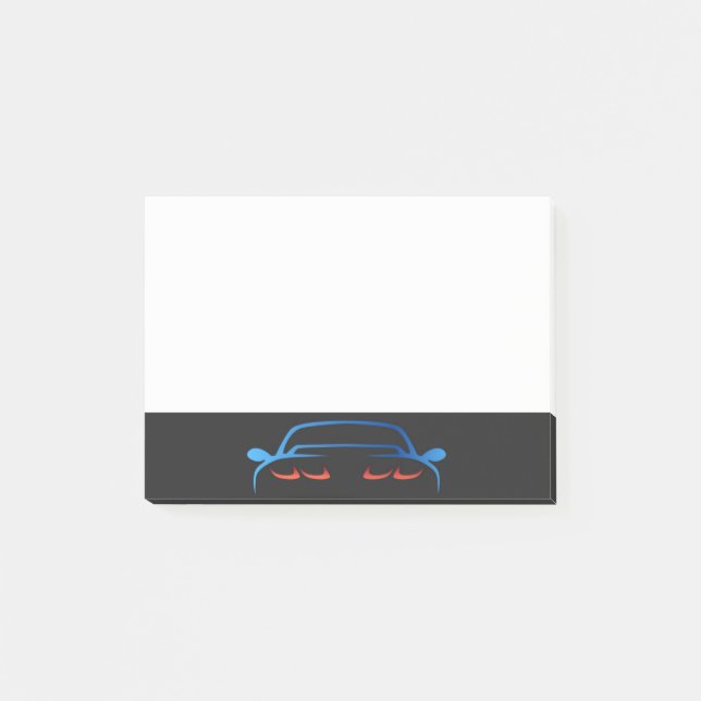 Notas Post-it® Automovil Automotomobile Sports Car Salesperson (Anverso)