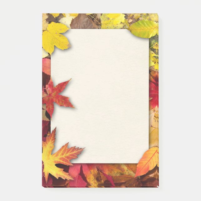 Notas Post-it® Autumn Leaves Post It Notes (Anverso)