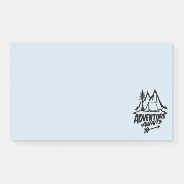 Notas Post-it® Aventura Espera Campamento (Anverso)