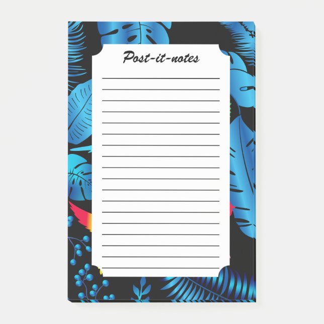 Notas Post-it® Aves húmedas tropicales de verano lascivos oscuros (Anverso)