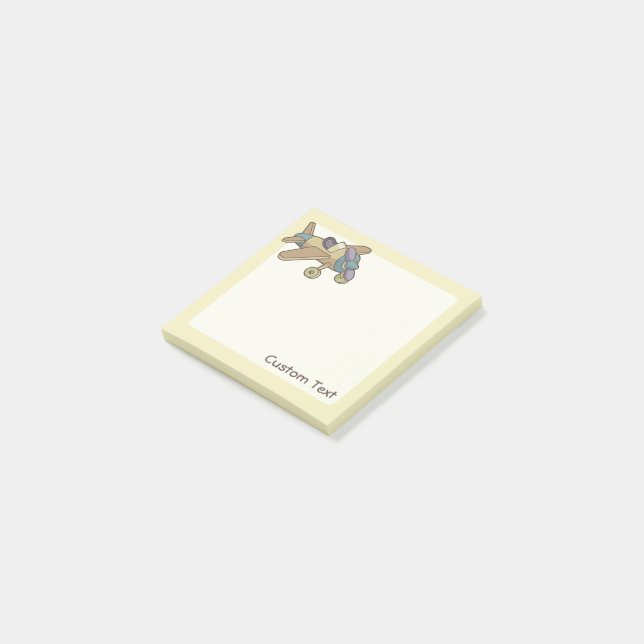 Notas Post-it® Avión de juguete (En perspectiva)