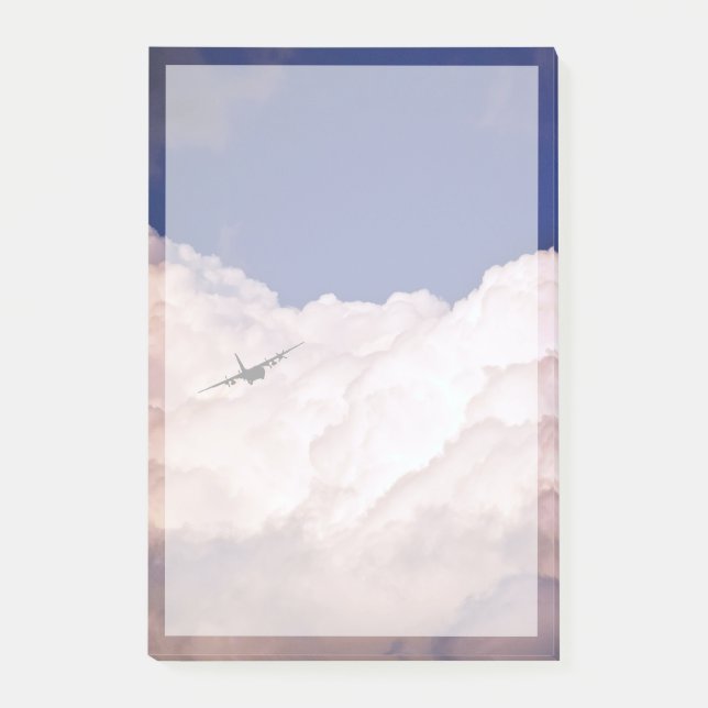 Notas Post-it® Avión de transporte militar por Shirley Taylor (Anverso)