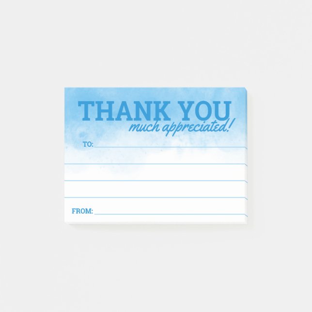 Notas Post-it® Ayudante de reconocimiento de empleados gracias ku (Anverso)