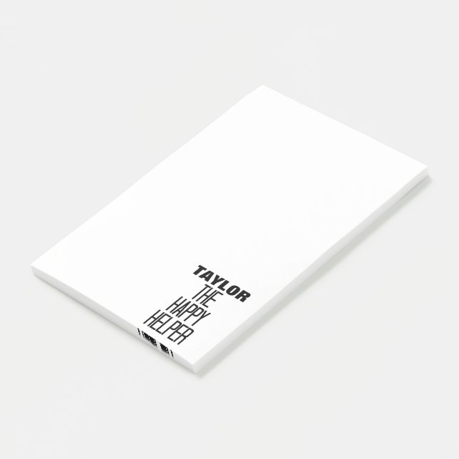 Notas Post-it® Ayudante feliz (En perspectiva)
