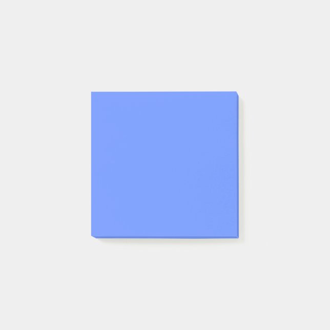Notas Post-it® Azul Aciano Sólido Plano  (Anverso)