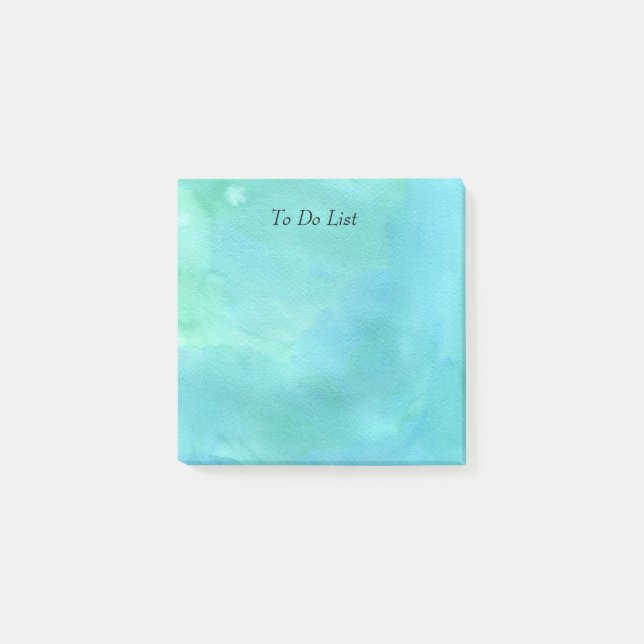 Notas Post-it® Azul acuático (Anverso)