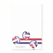 Azul blanco rojo voleibol