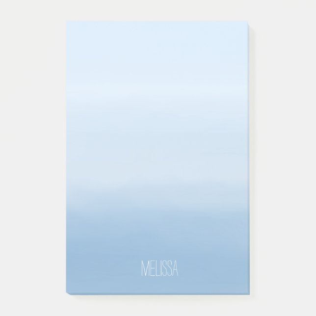 Notas Post-it® Azul cielo acuático (Anverso)